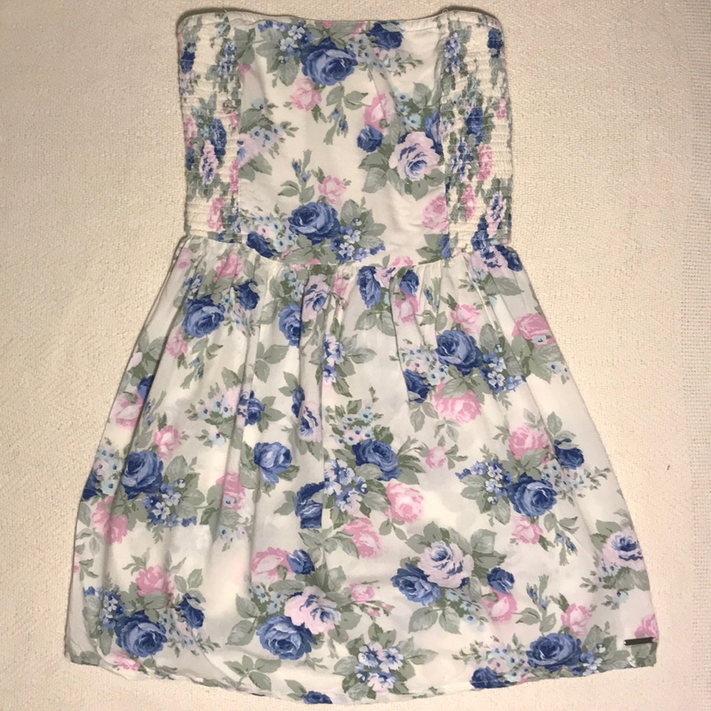 Abercrombie & Fitch White Strapless Dress Size M